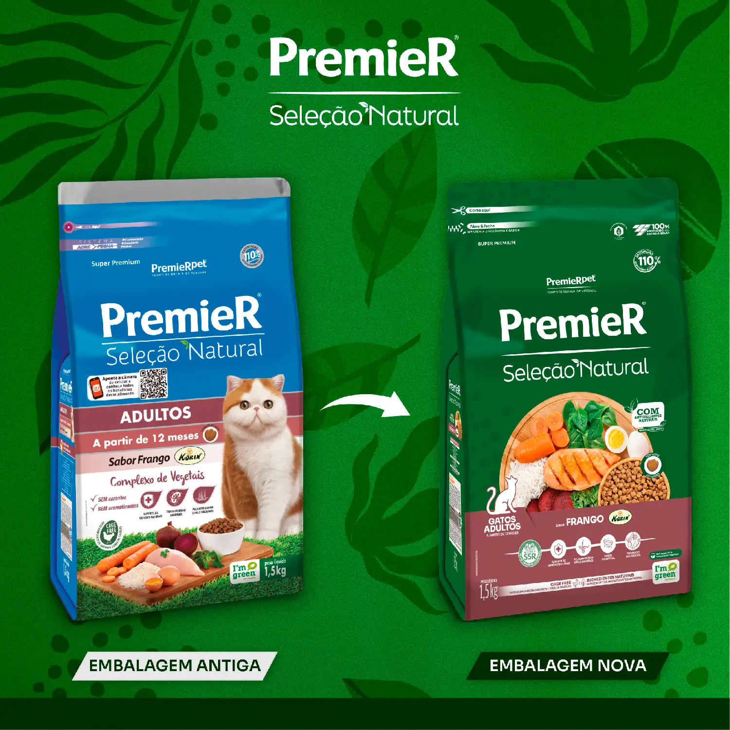 Ração Premier Seleção Natural Gatos Adultos Frango